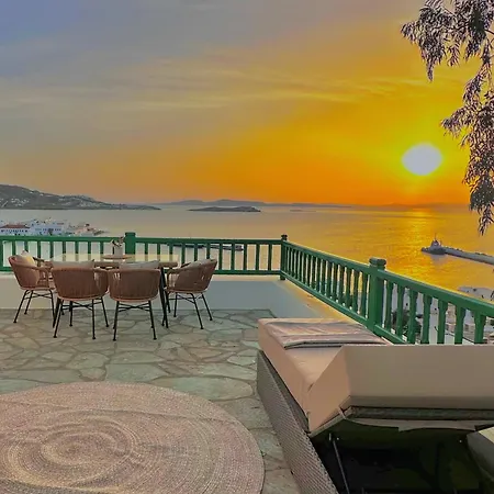 Дом отдыха Sunset View Garden House Of Mykonos Mykonos Town